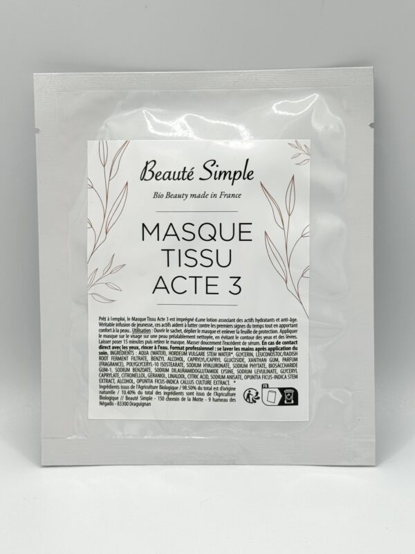 Masque tissu acte 3