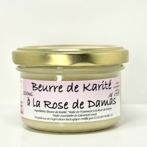 Beurre de karité rose de damas - 100 gr