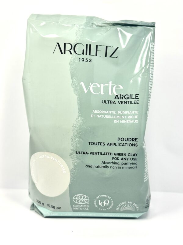 Argile VERTE MONTMORILLONITE ULTRA-VENTILEE - 300 gr