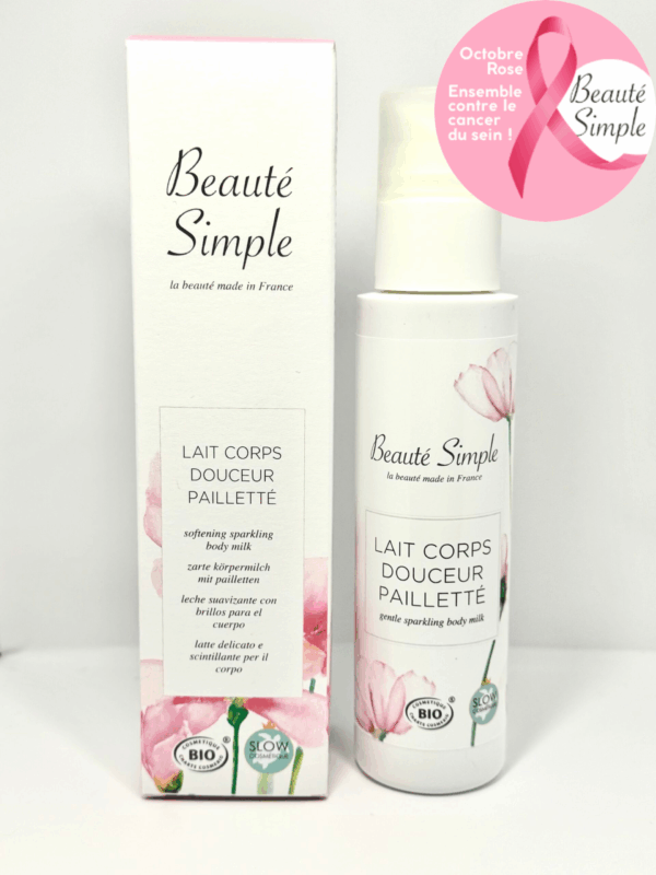 Lait corps douceur pailletté - 150 ml ( Date courte ) (Octobre rose)